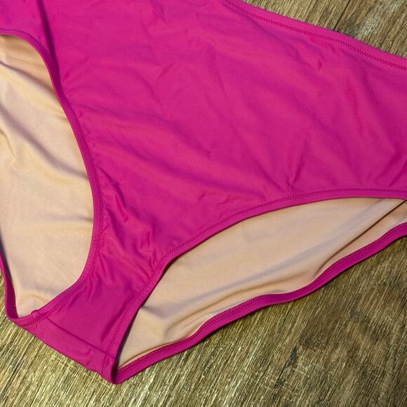 J. Crew Hallie Bikini Bottom in Magenta Orchid Size 2X - Picture 3 of 7